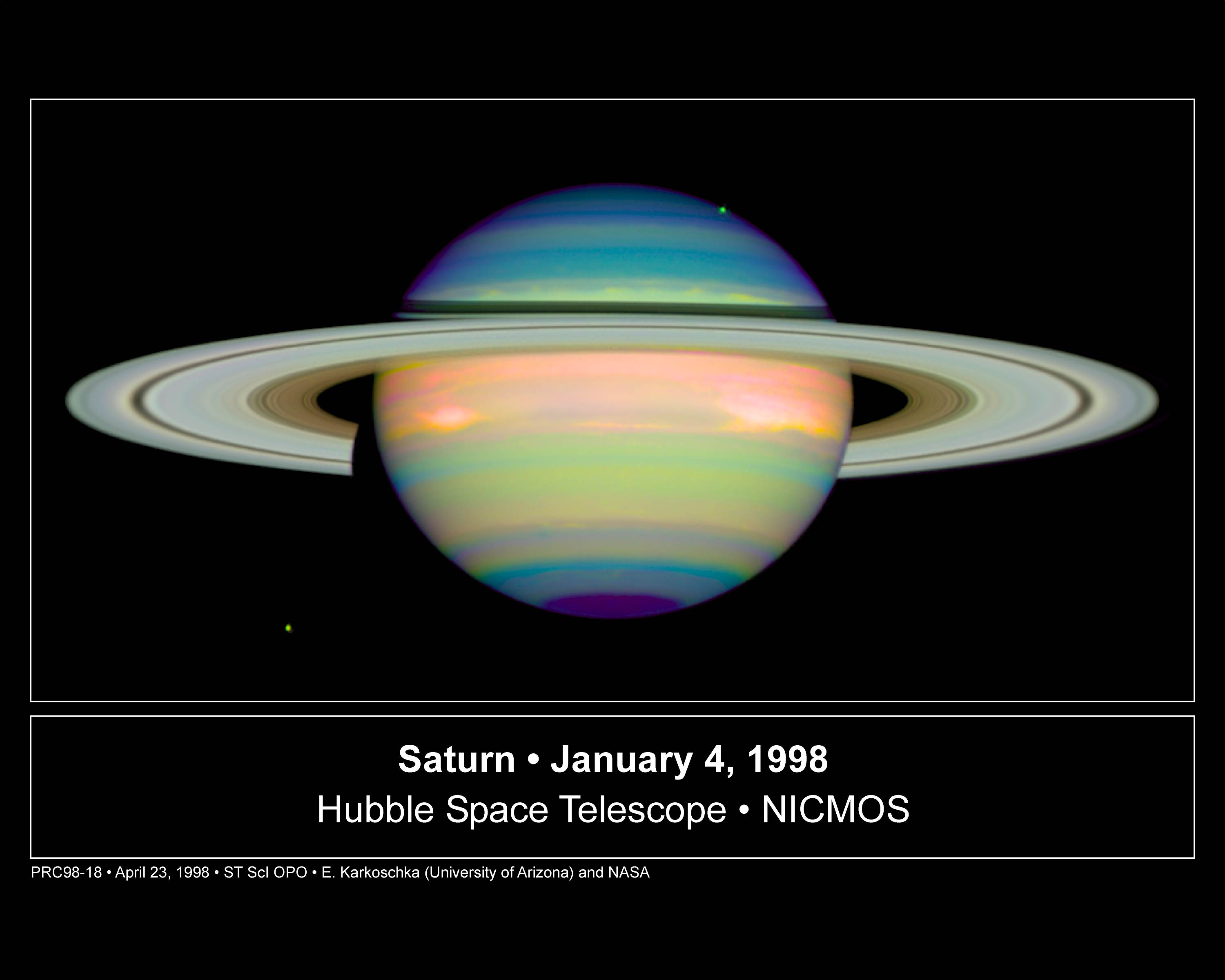 APOD: 2003 February 22 – Infrared Saturn