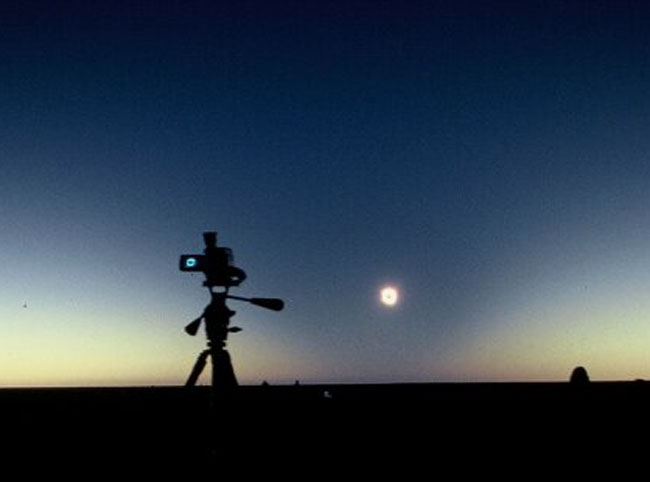 APOD: 2003 January 6 – Shadow Cone of a Total Solar Eclipse