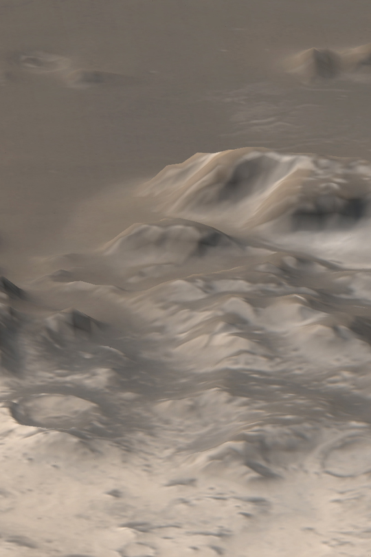 APOD: 2003 July 30 – Frosty Mountains on Mars