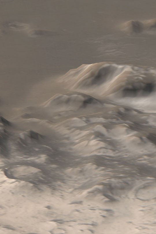 Frosty Mountains on Mars — APOD for 2003-07-30