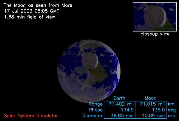APOD: 2003 July 16 – Mars’ Simulated View