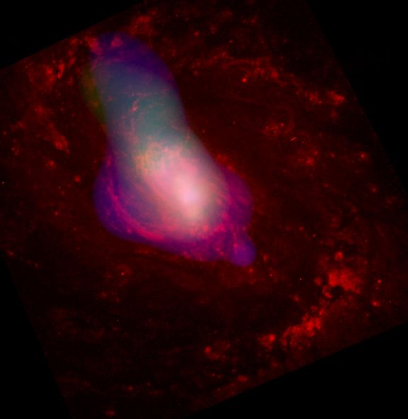 APOD: 2003 July 11 – NGC 1068 and the X-Ray Flashlight