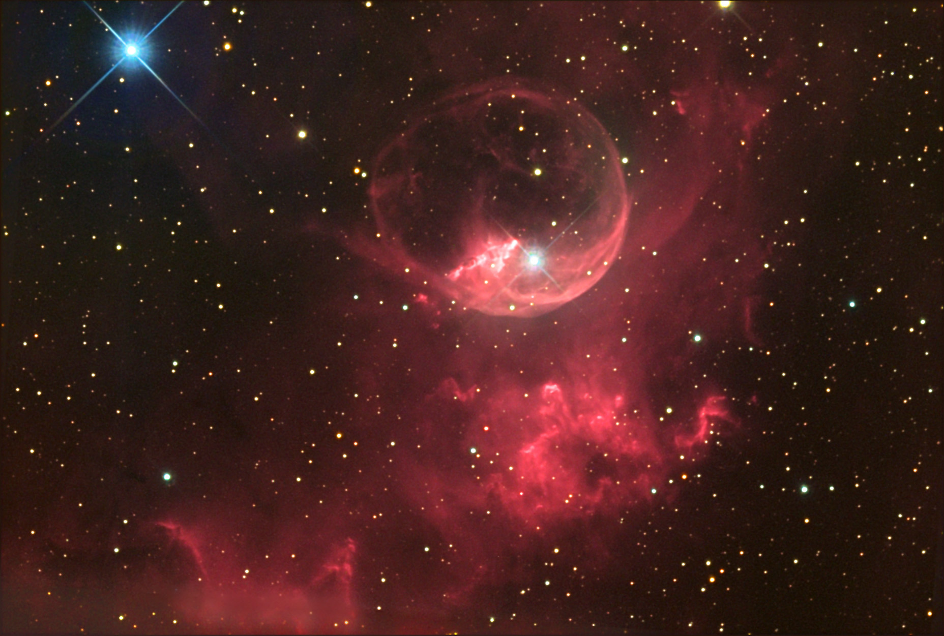 APOD: 2003 June 17 – The Bubble Nebula from NOAO