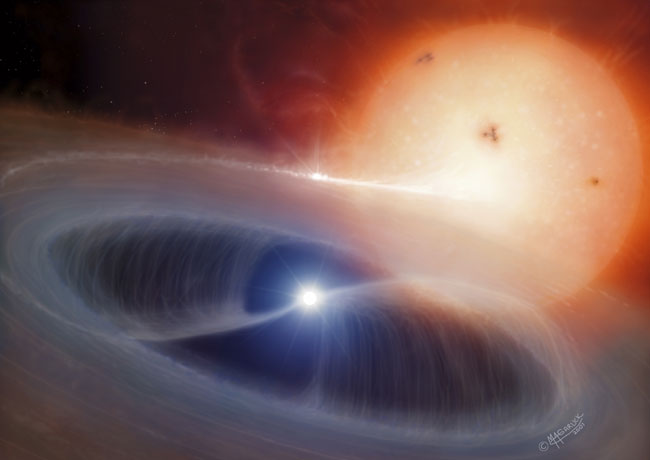 APOD: 2003 November 10 – An Intermediate Polar Binary System