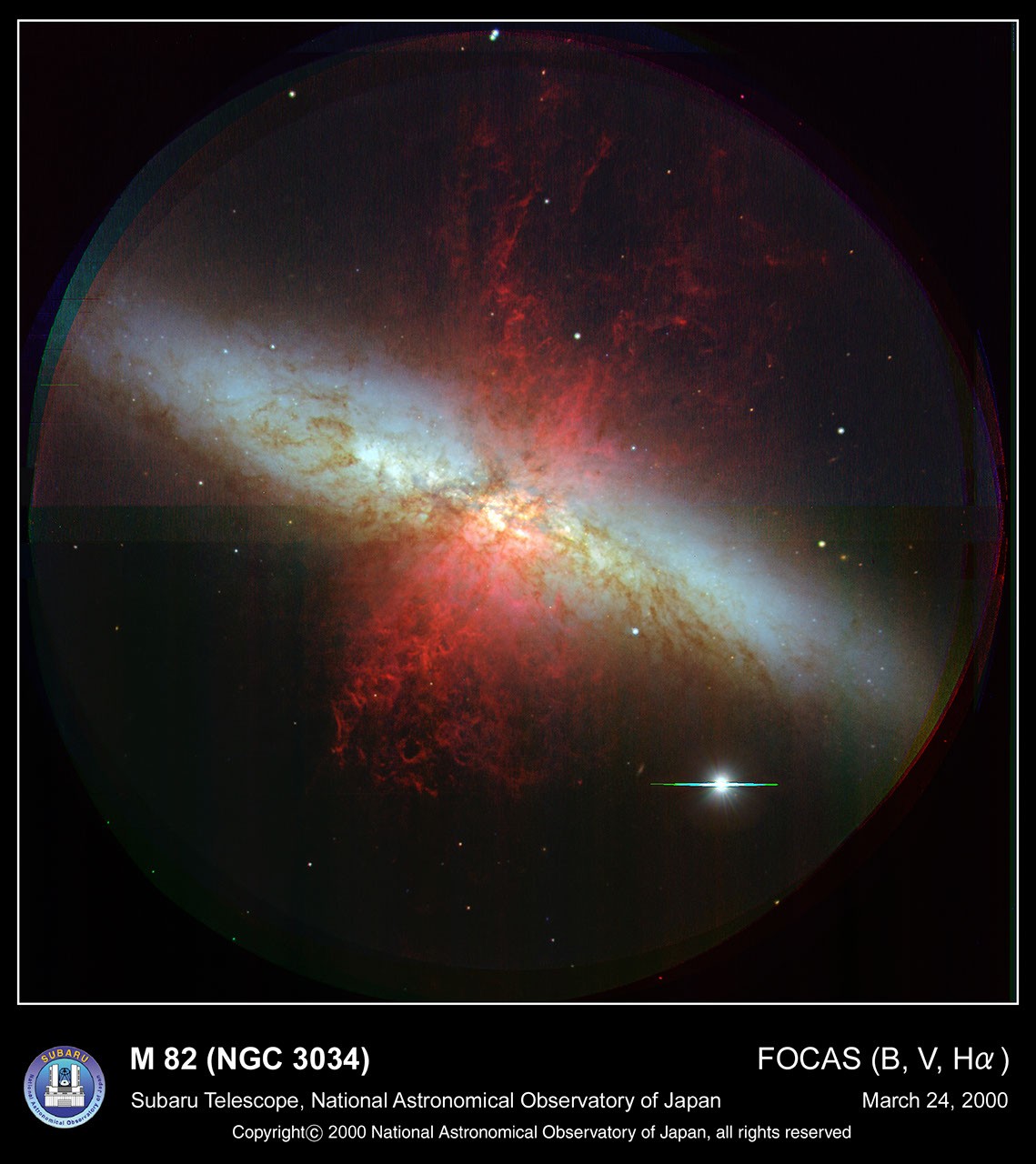 A Superwind from the Cigar Galaxy — APOD for 2003-11-23