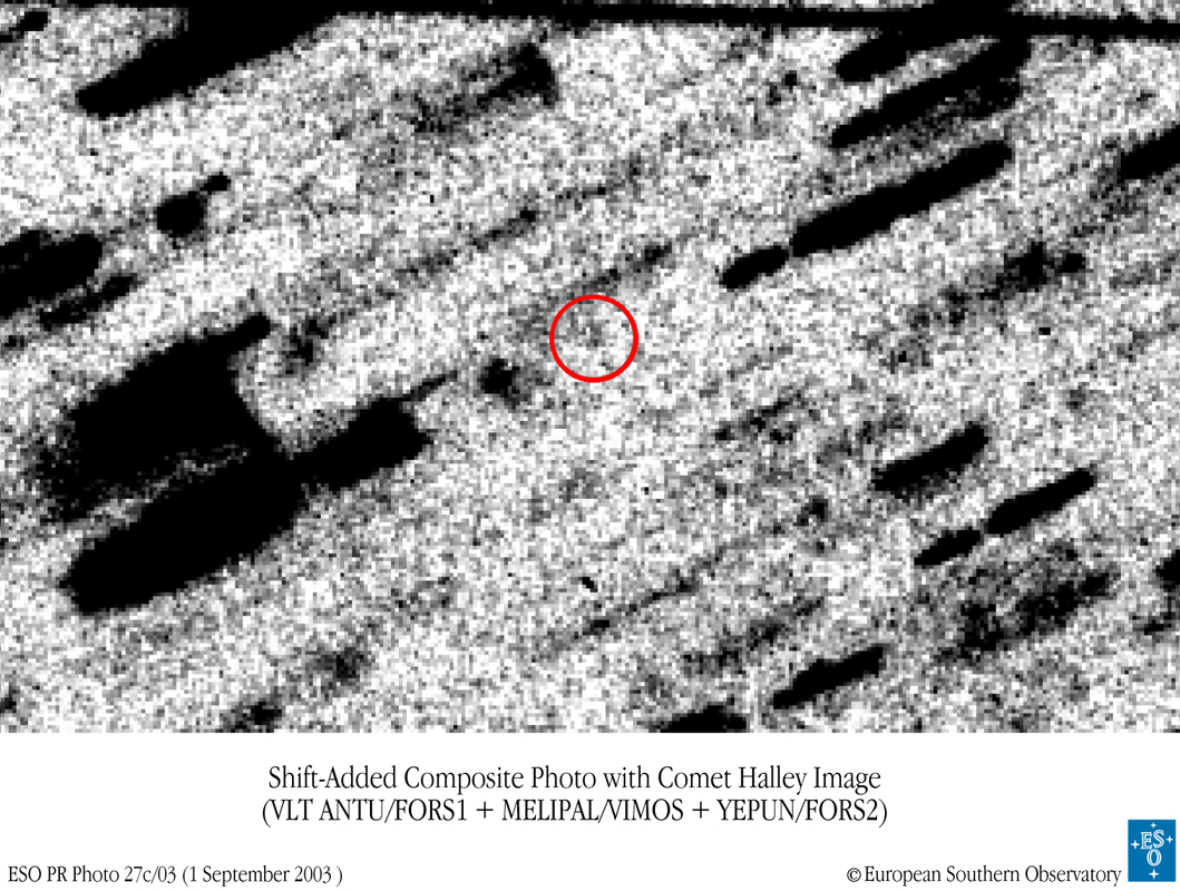 APOD: 2003 October 3 – Cold Comet Halley