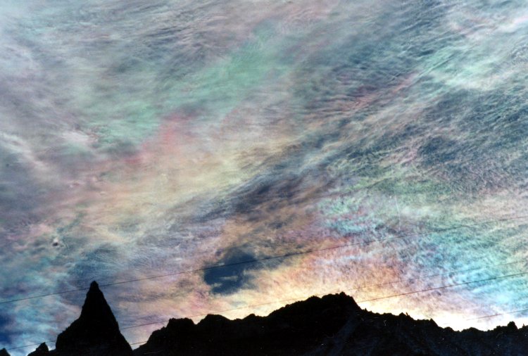 APOD: 2003 October 14 – Iridescent Clouds Over Aiguille de la Tsa