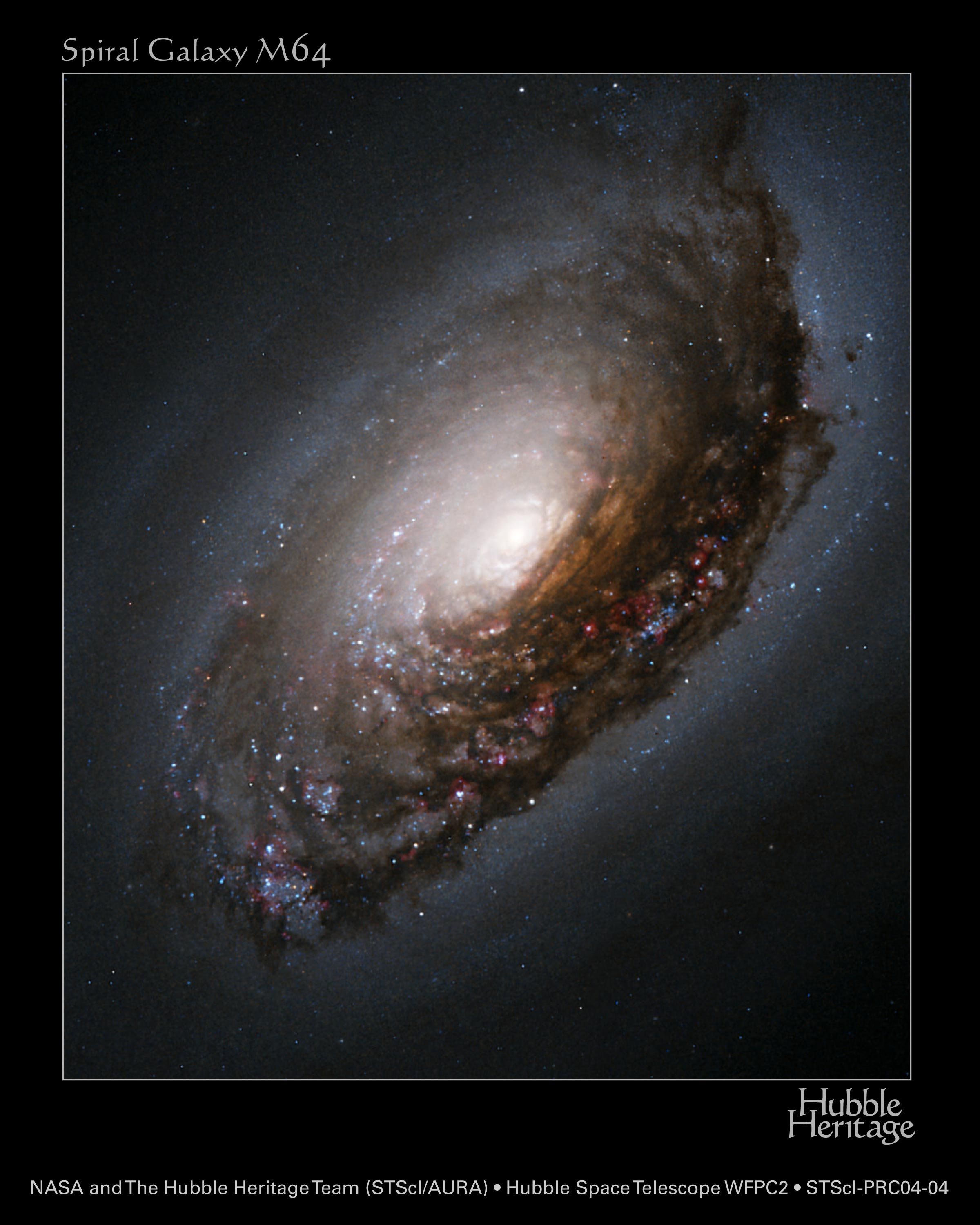 APOD: 2004 February 11 – M64: The Sleeping Beauty Galaxy