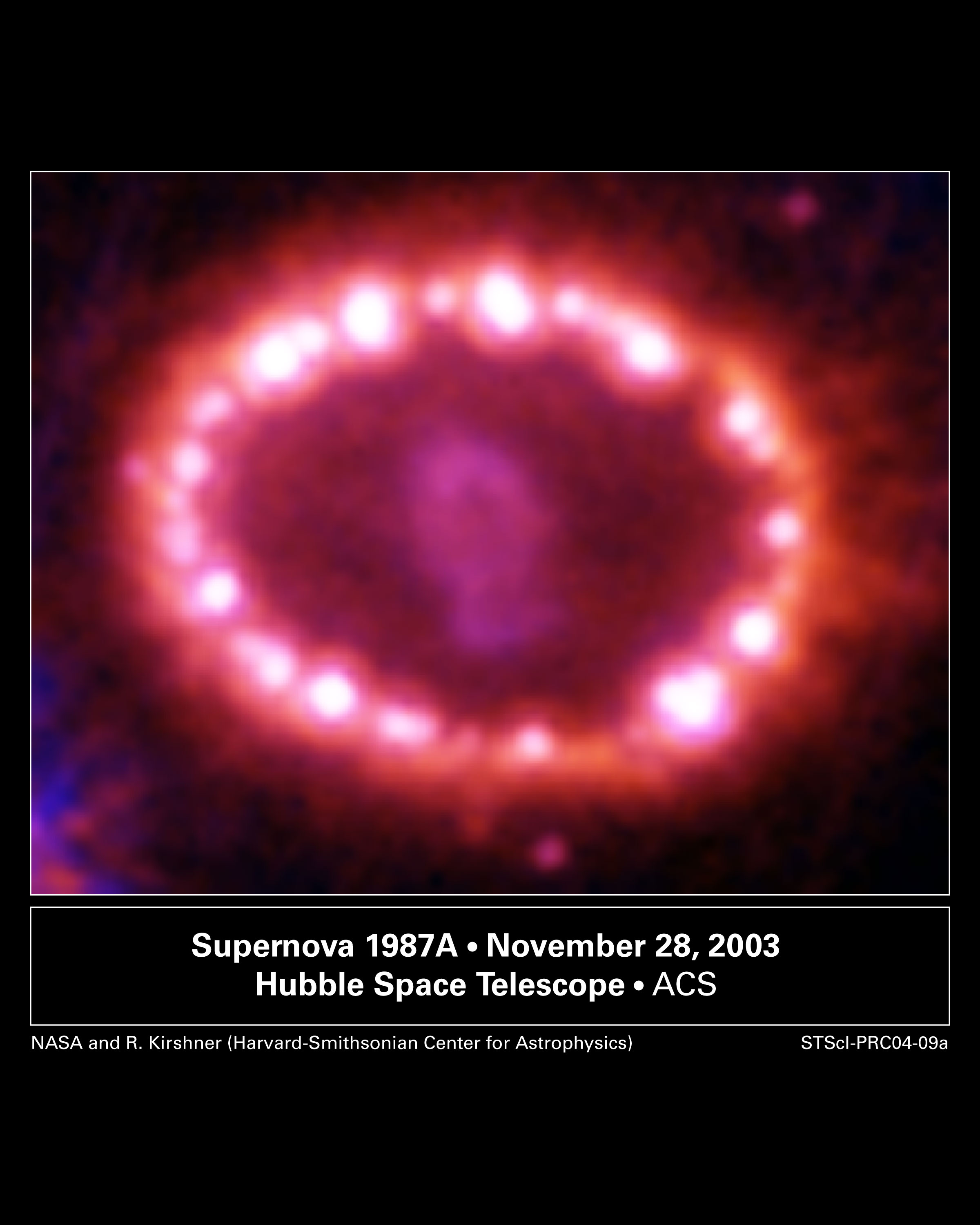 APOD: 2004 February 20 – SN1987A’s Cosmic Pearls