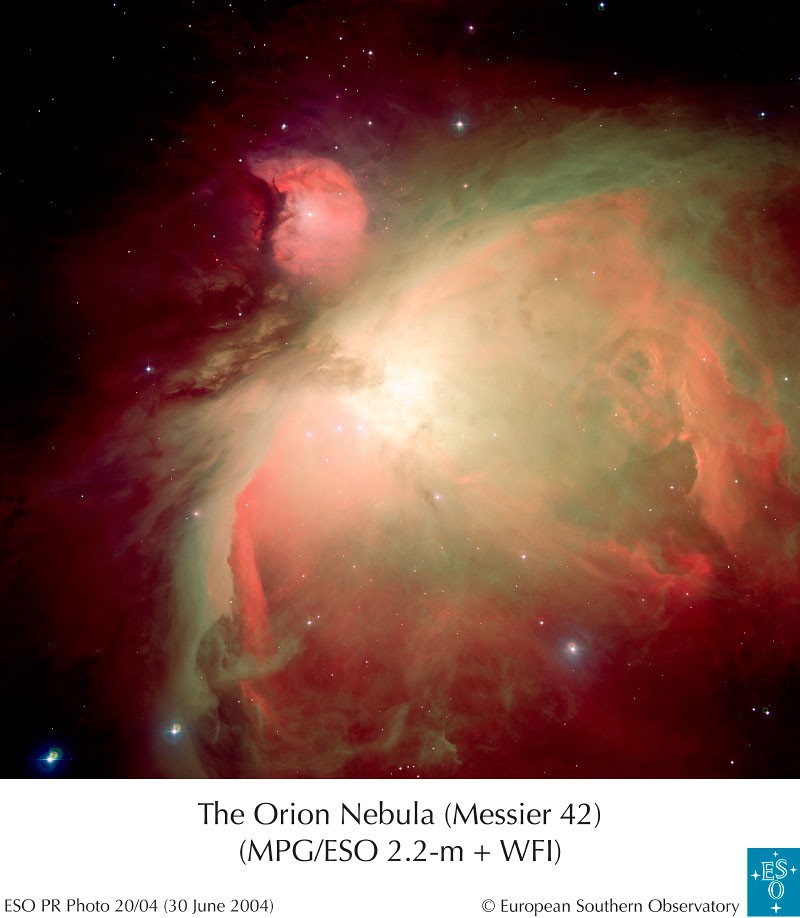 Orion Nebula in Oxygen, Hydrogen, and Sulfur — APOD for 2004-07-13