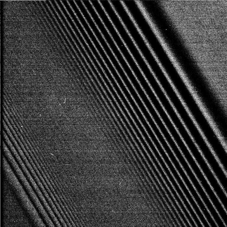 Cassini Images Density Waves in Saturns Rings — APOD for 2004-07-05
