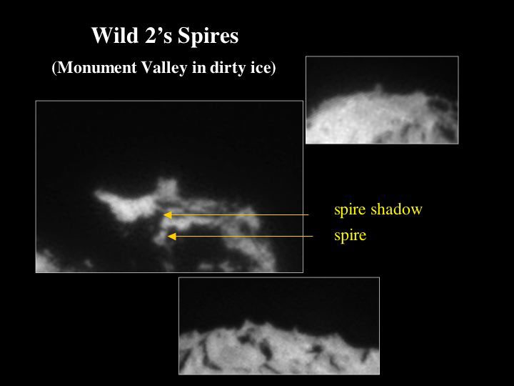 Unusual Spires Found on Comet Wild 2 — APOD for 2004-06-22