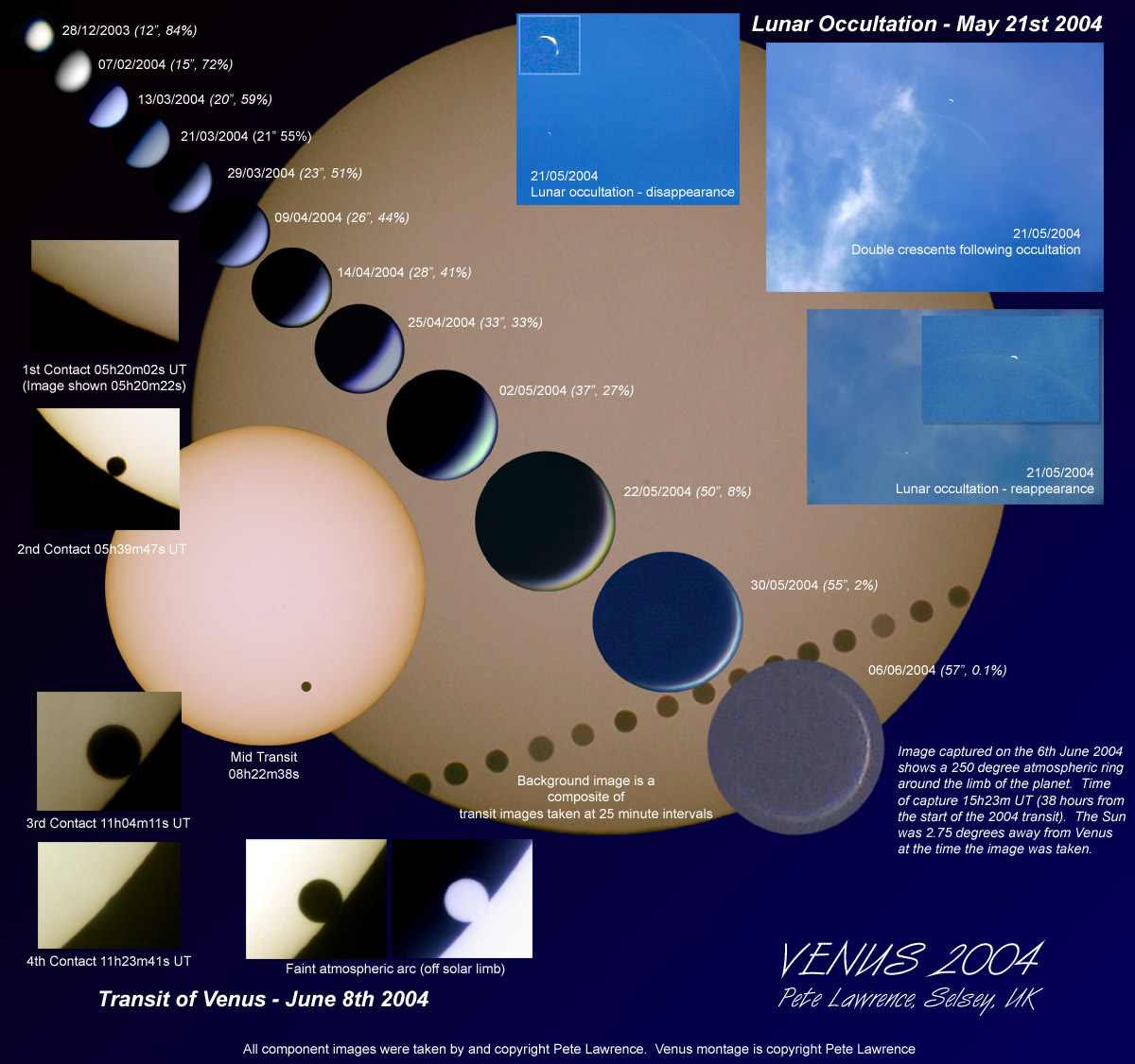 APOD: 2004 June 15 – A Rare Annular Venusian Solar Eclipse