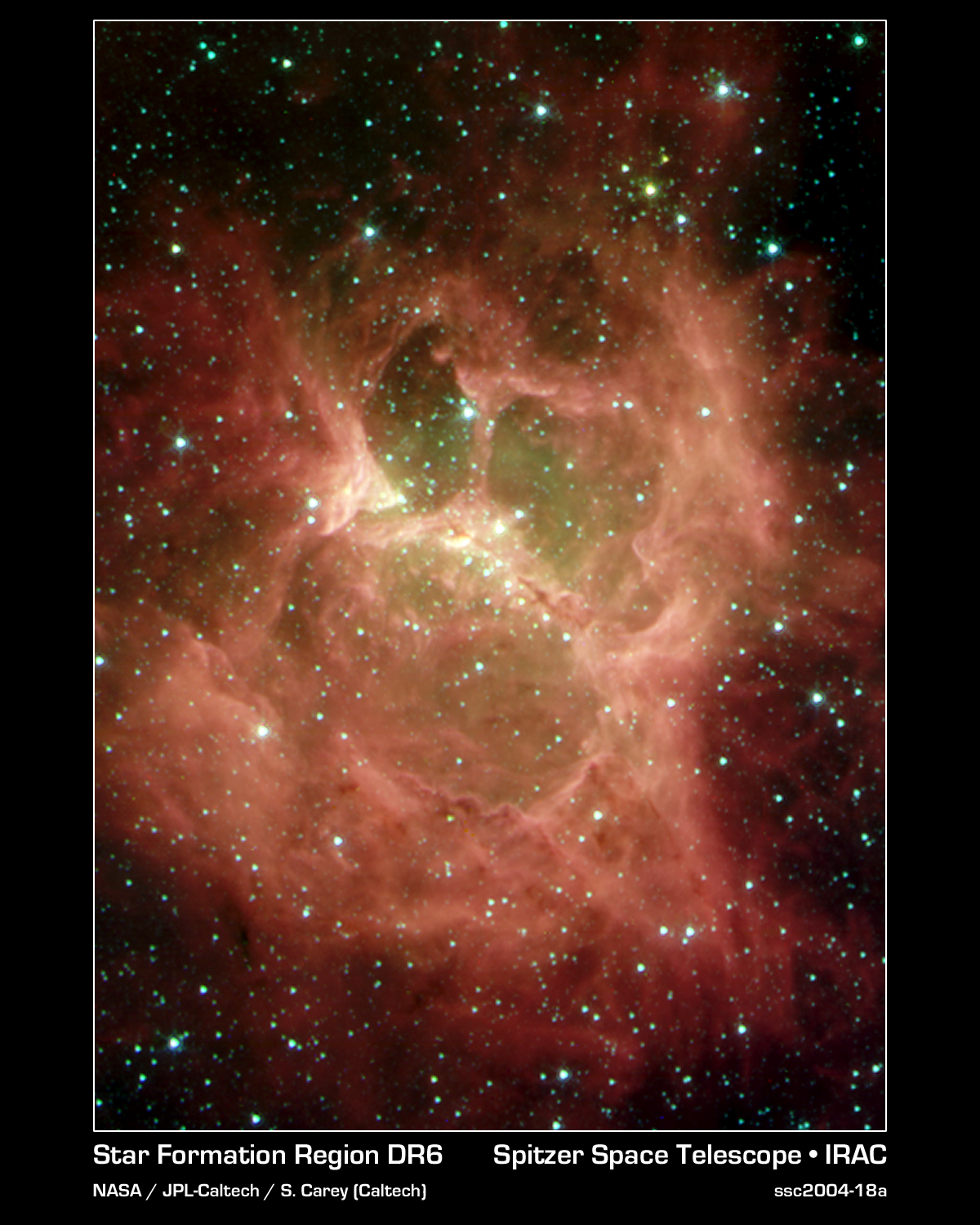 APOD: 2004 November 1 – Spooky Star Forming Region DR 6