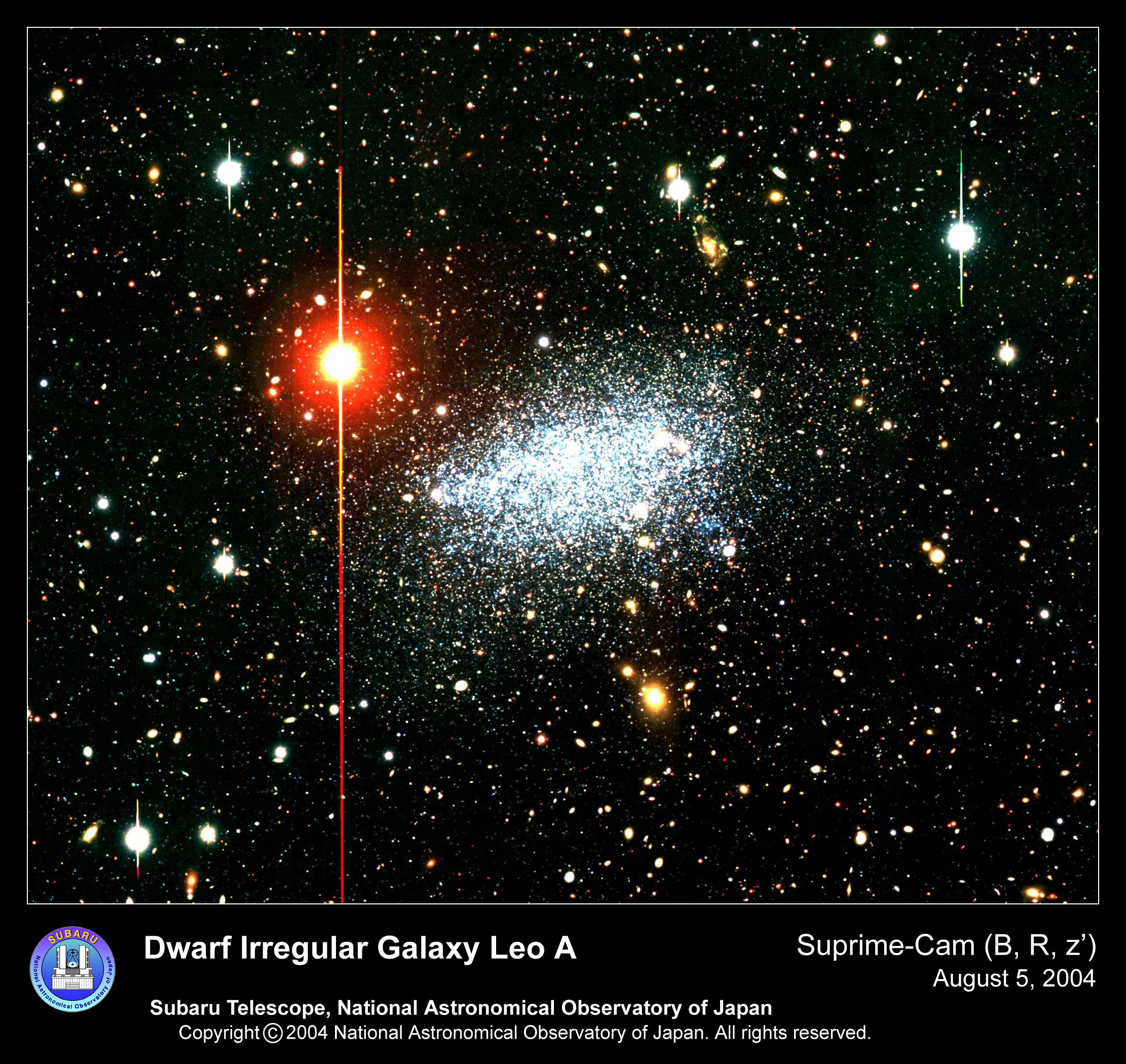 APOD: 2004 November 10 – Leo A: Nearby Dwarf Irregular Galaxy