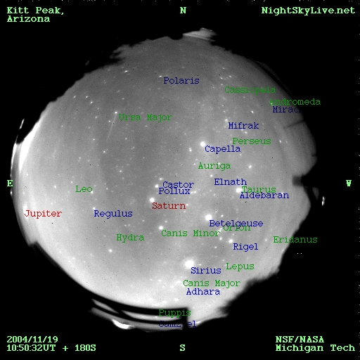 APOD: 2004 November 23 – Leonid Meteors Streak