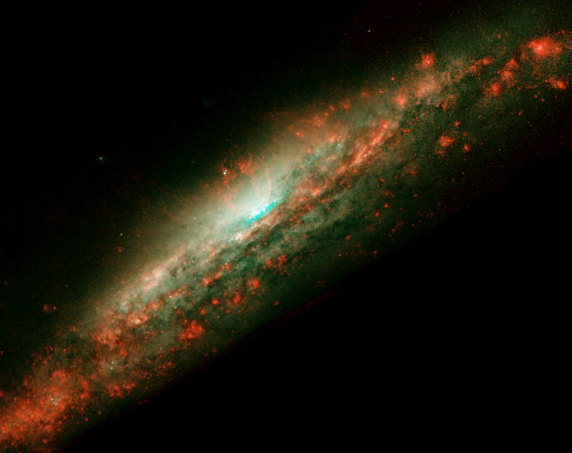 APOD: 2004 October 16 – The Bubbling Cauldron of NGC 3079