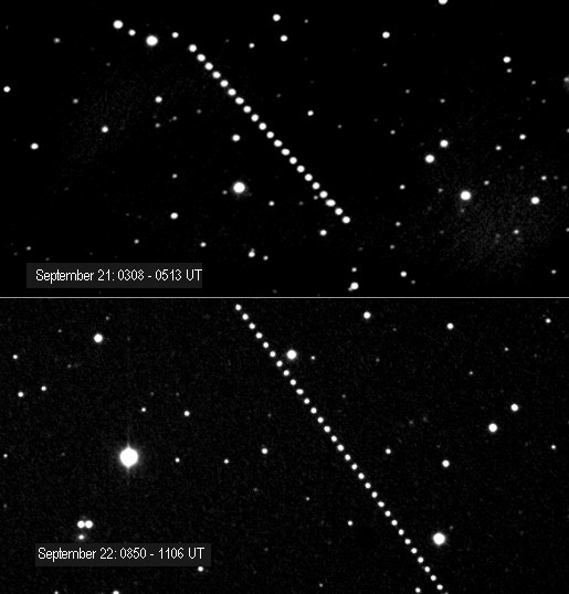 APOD: 2004 October 2 – Toutatis Nears Planet Earth