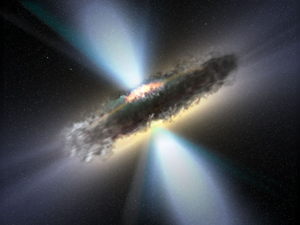 APOD: 2004 September 8 – Molecular Torus Surrounds Black Hole