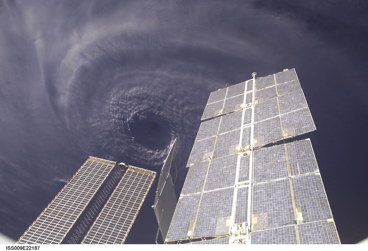 Above the Eye of Hurricane Ivan — APOD for 2004-09-15