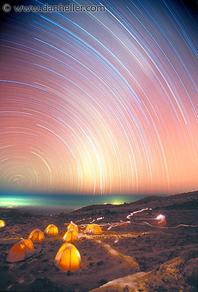 The Star Trails of Kilimanjaro — APOD for 2004-09-11