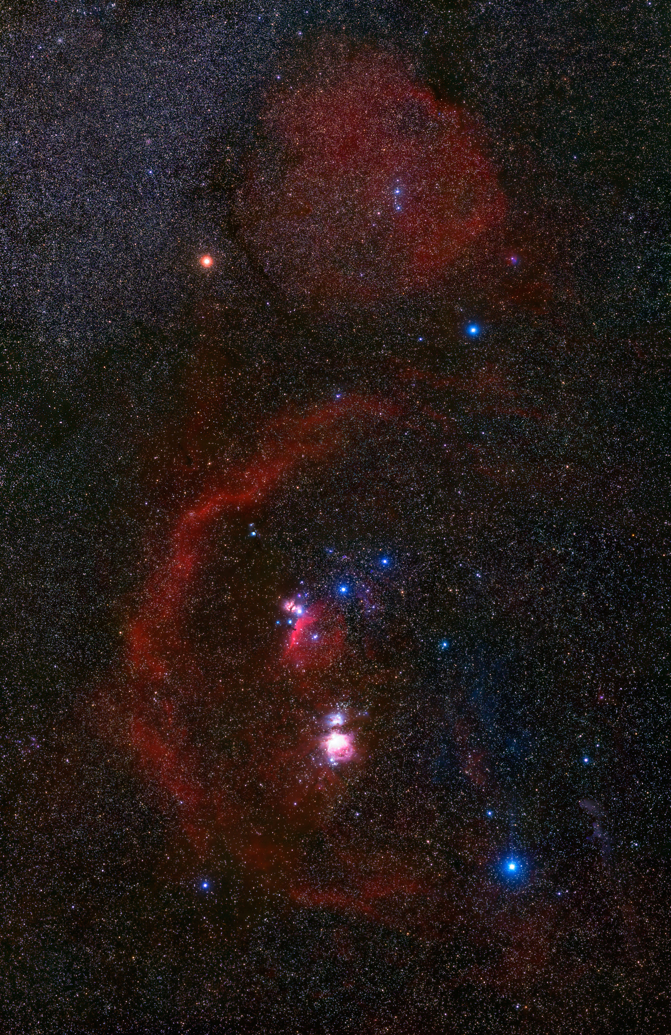APOD: 2005 April 20 – Barnard’s Loop Around Orion