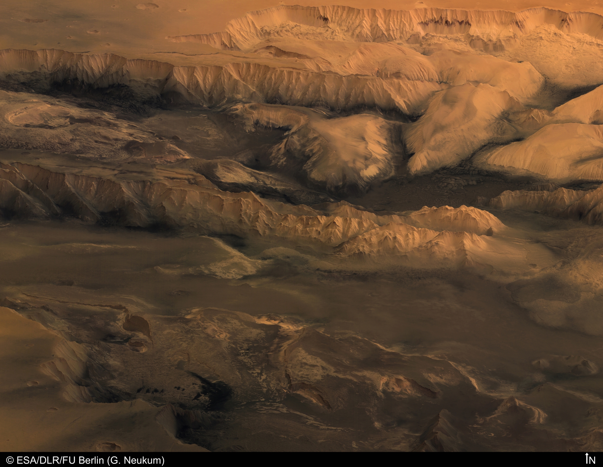 APOD: 2005 February 17 – Melas, Candor, and Ophir: Valleys of Mariner