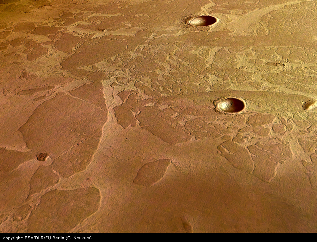 APOD: 2005 February 28 – Unusual Plates on Mars