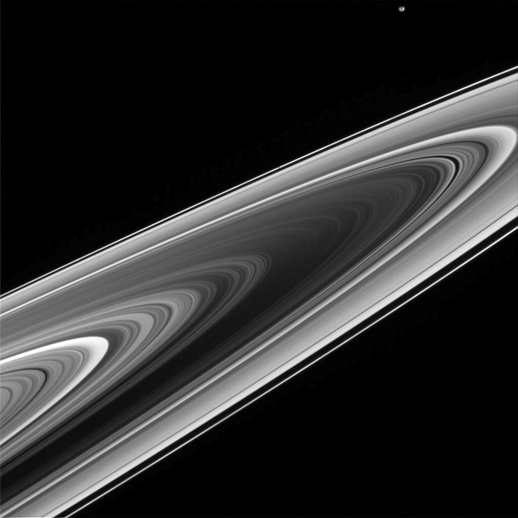 APOD: 2005 June 22 – Saturn’s Rings from the Other Side