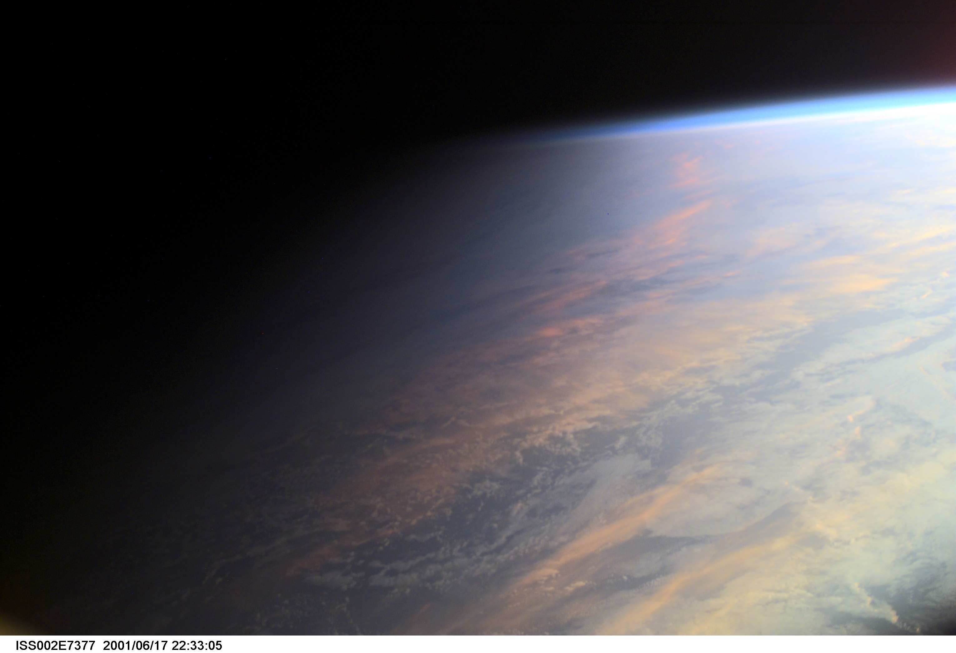 APOD: 2005 June 11 – Earth at Twilight