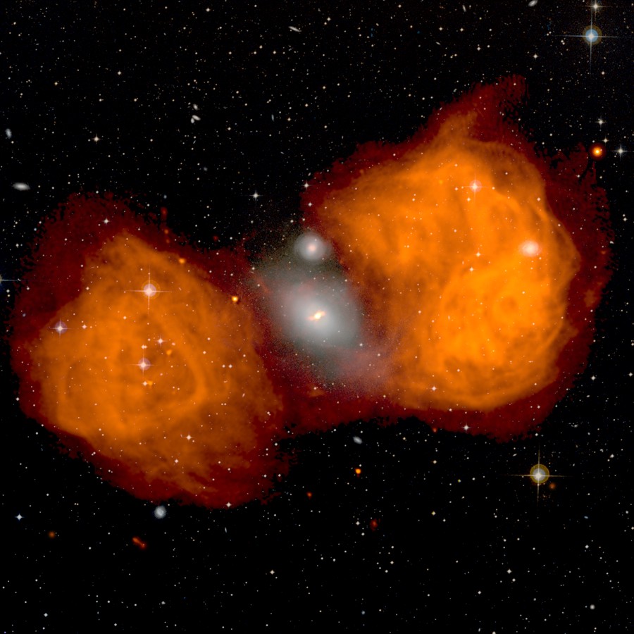 APOD: 2005 June 28 – The Giant Radio Lobes of Fornax A