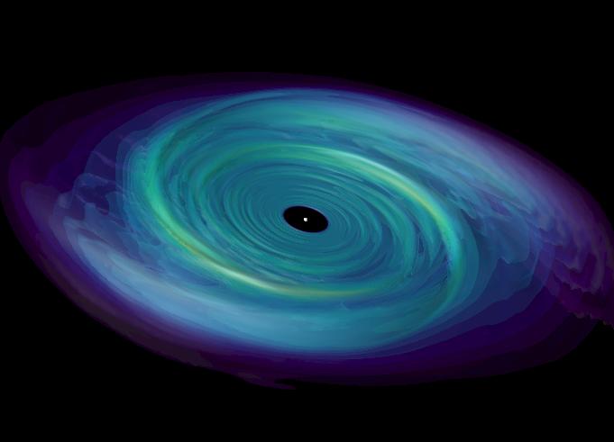 APOD: 2005 March 12 – Accretion Disk Simulation