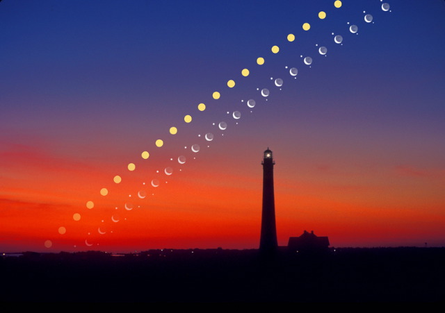 APOD: 2005 May 3 – Solar System Rising Over Fire Island