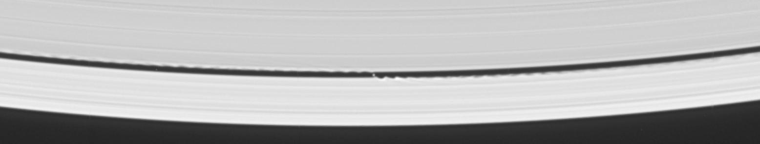 APOD: 2005 May 23 – A Wavemaker Moon in Saturn’s Rings