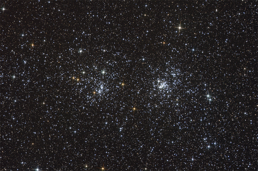 APOD: 2005 October 11 – NGC 869 and NGC 884: A Double Open Cluster