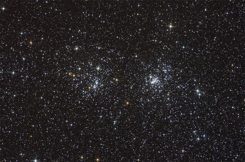 NGC 869 and NGC 884: A Double Open Cluster — APOD for 2005-10-11