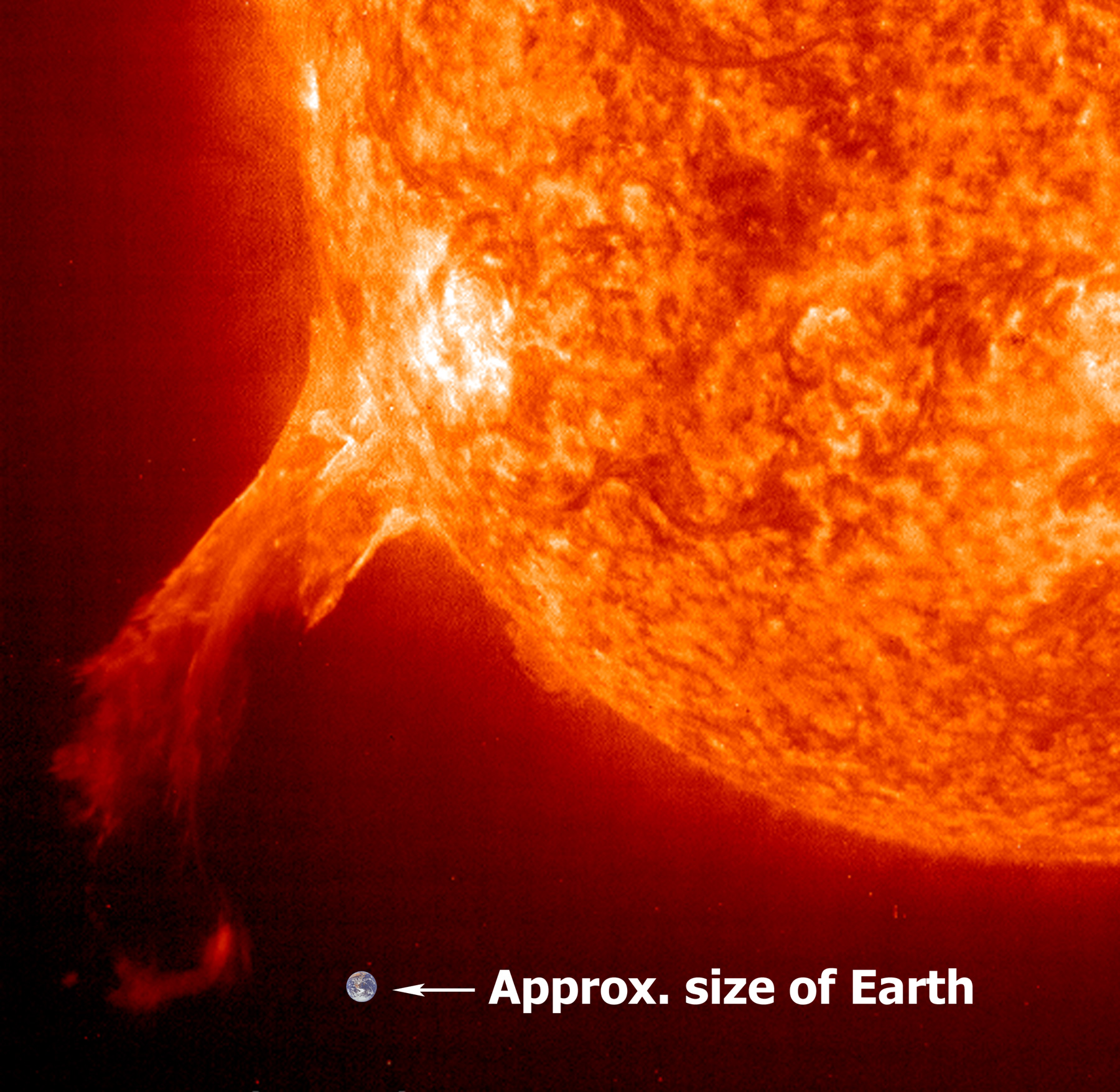 APOD: 2006 August 7 – An Erupting Solar Prominence from SOHO