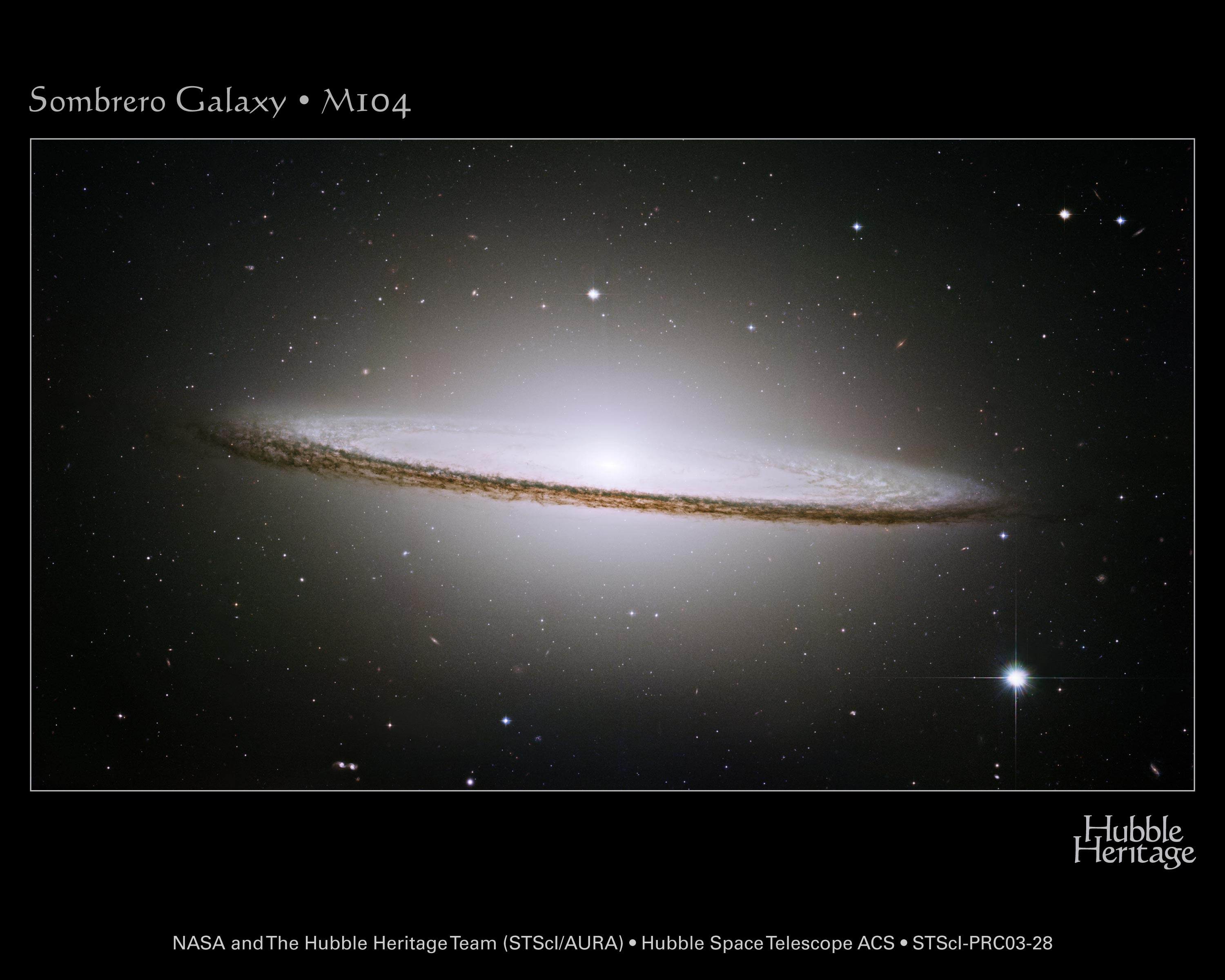 APOD: 2006 January 15 – The Sombrero Galaxy from HST