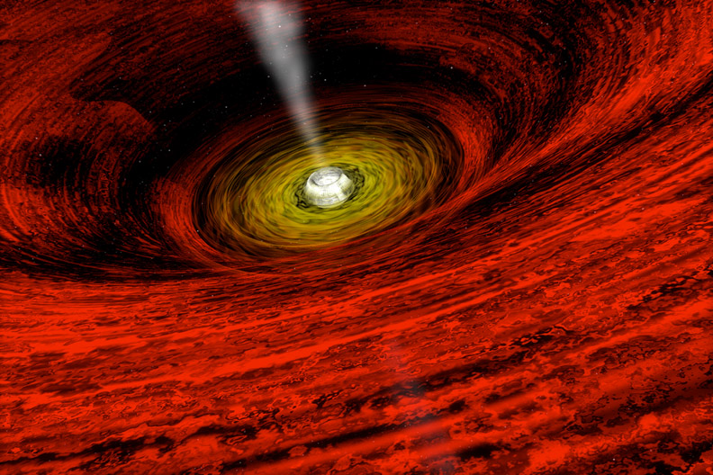 APOD: 2006 May 28 – GRO J1655 40: Evidence for a Spinning Black Hole