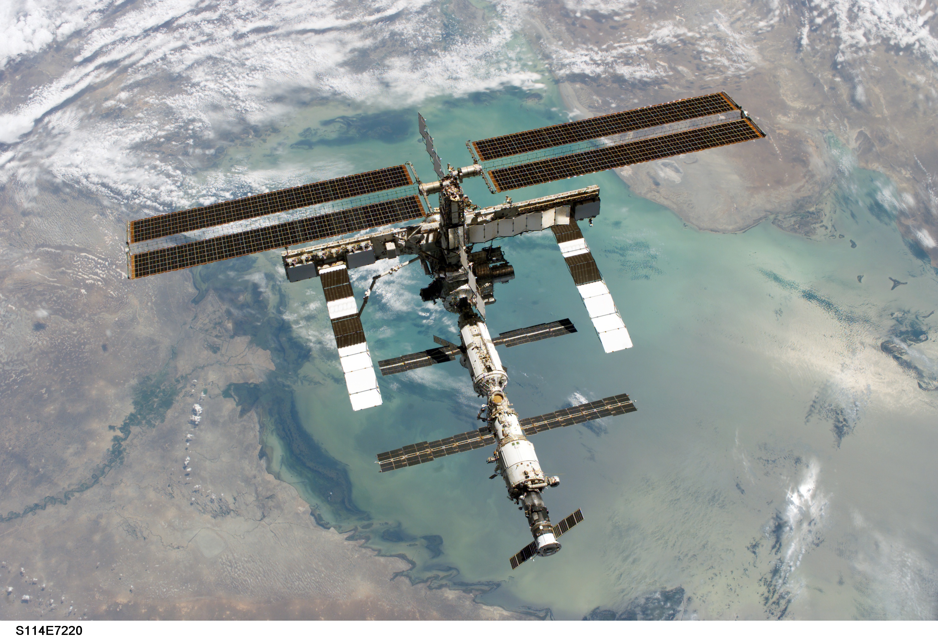 APOD: 2006 May 16 – The International Space Station from Above