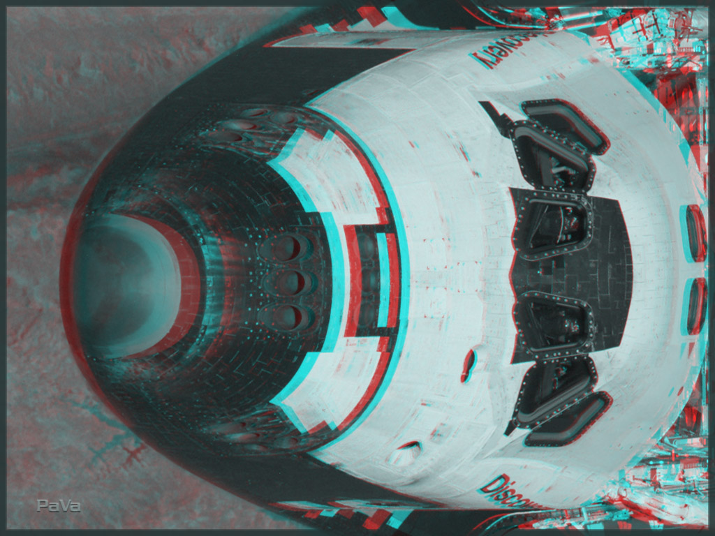 APOD: 2006 September 16 – Discovery Orbiter Anaglyph