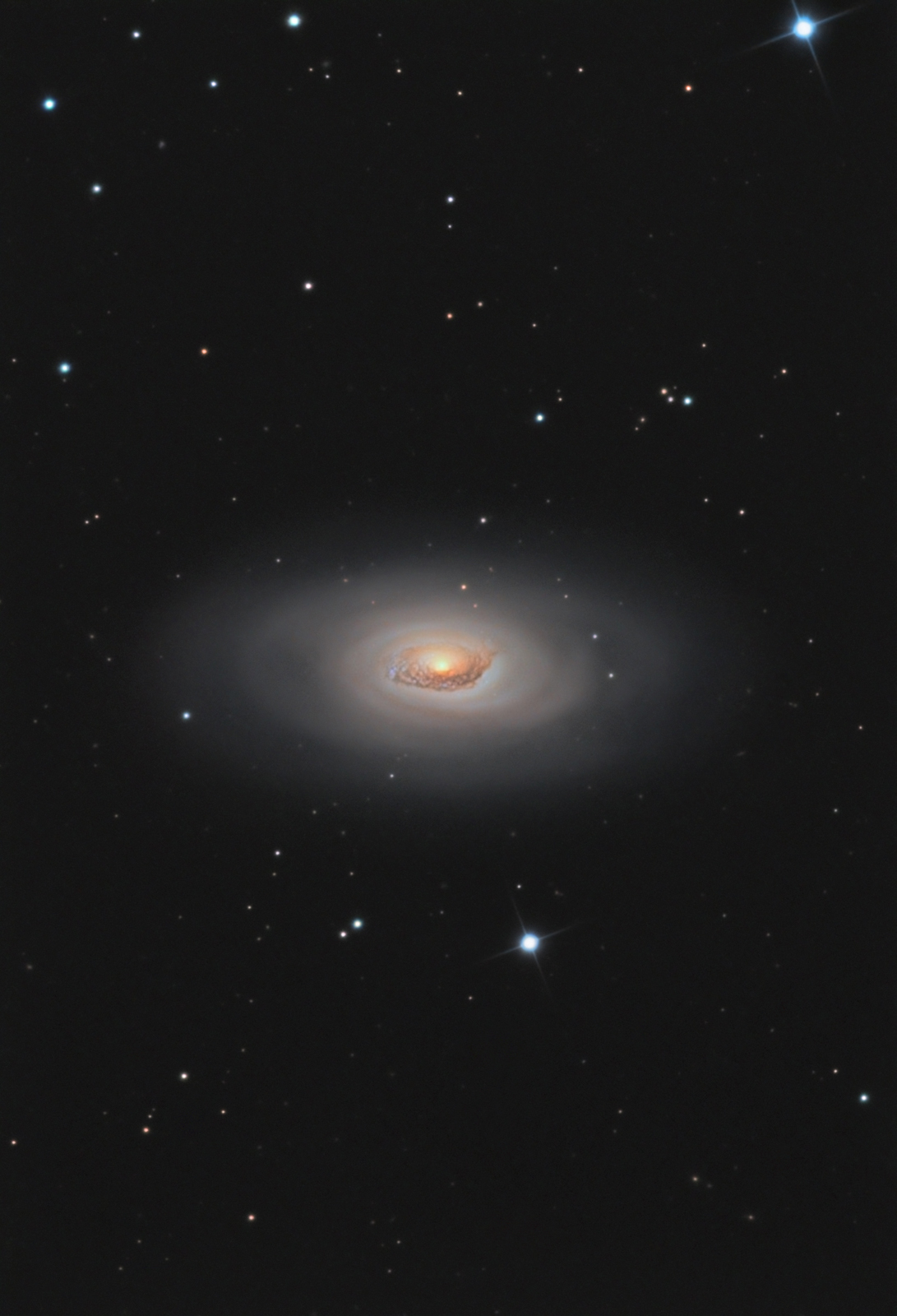 APOD: 2007 August 2 – M64: The Black Eye Galaxy