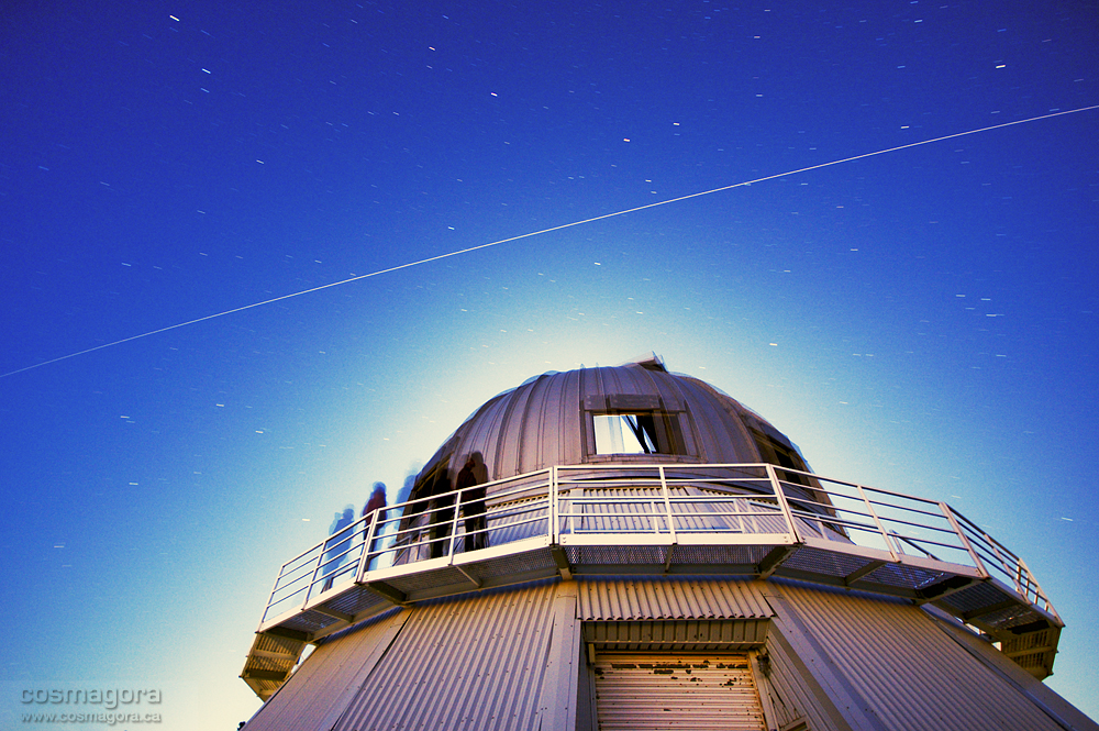 APOD: 2007 August 18 – ISS Over Mont-Megantic Observatory