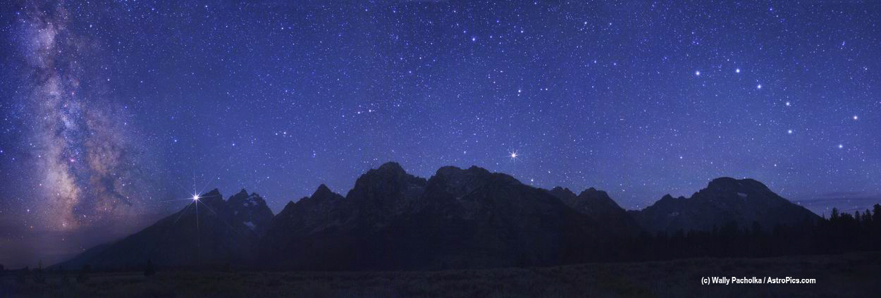 APOD: 2007 August 14 – A Spectacular Sky Over the Grand Tetons