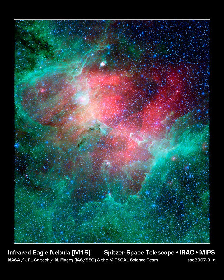 The Eagle Nebula in Infrared — APOD for 2007-01-11