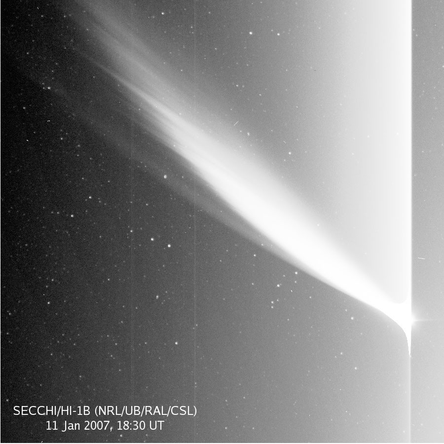 Comet McNaught from New STEREO Satellite — APOD for 2007-01-17