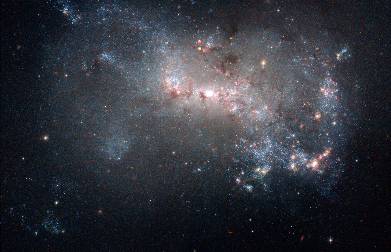 APOD: 2007 July 10 – NGC 4449: Close-Up of a Small Galaxy