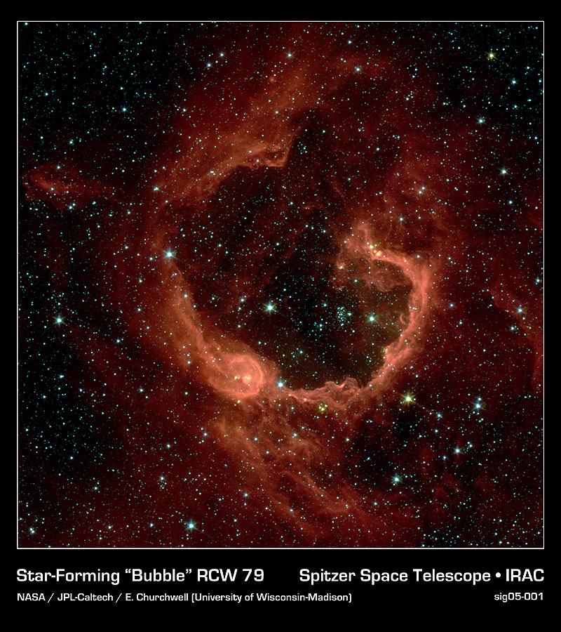 APOD: 2007 July 14 – RCW 79: Stars in a Bubble