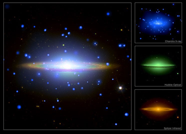 APOD: 2007 May 5 - Sombrero Galaxy Across the Spectrum - NASA Science