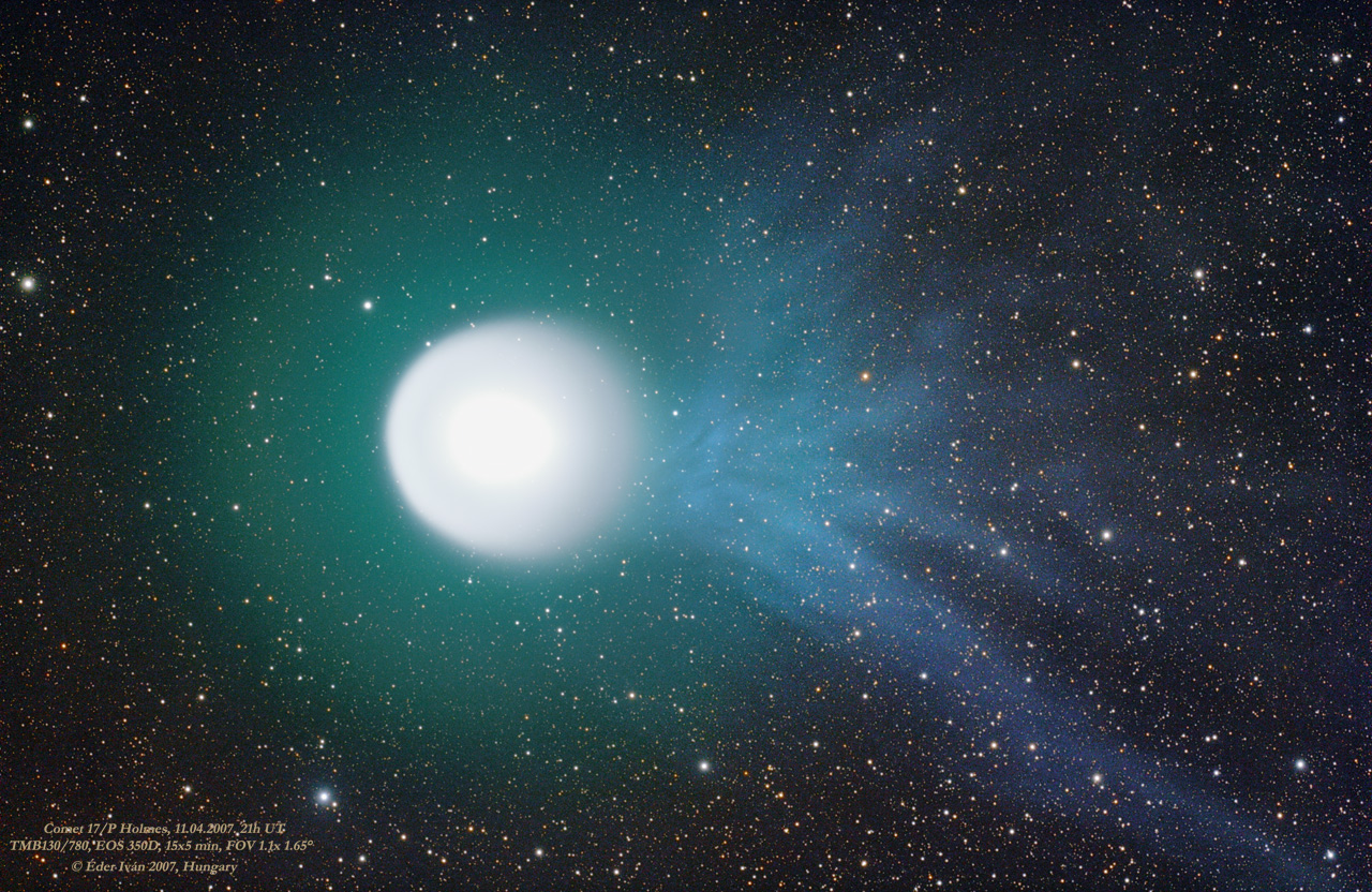 APOD: 2007 November 10 – A Tale of Comet Holmes